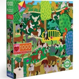 Eeboo Dogs in the Park 1000 Piece Puzzle